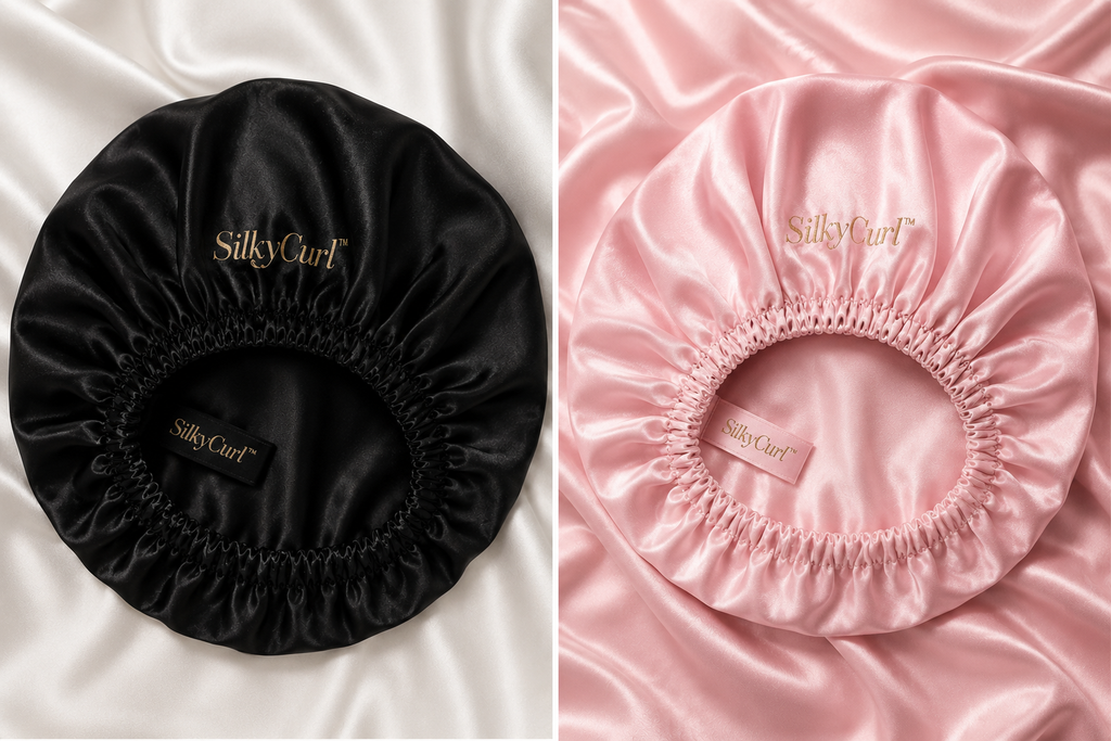 Silk Bonnet, Satin Hair Bonnet For Sleeping For Wavy Curly Natural Hair